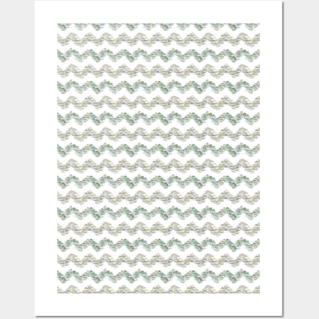 Sea Glass Stripe Wall Art by crumpetsandcrabsticks